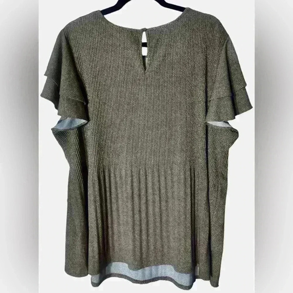 Adriana Papell Short Sleeve Tunic Size 1X - Picture 2 of 8